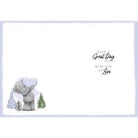 Dad Making Heart Shape Me to You Bear Father's Day Card Extra Image 1 Preview